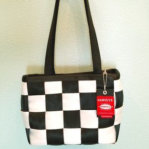 Harvey’s Seatbelt purse shoulder bag tote Checkers